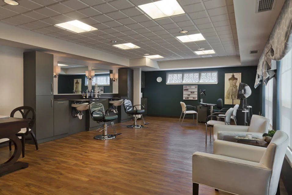 Modern salon area
