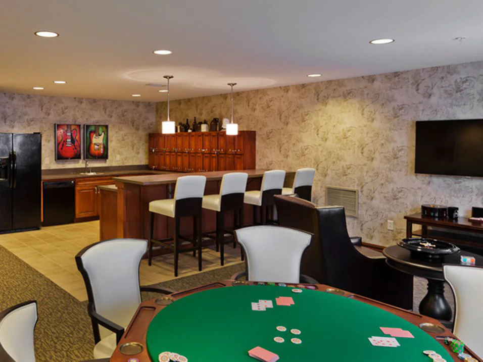 bar and game room