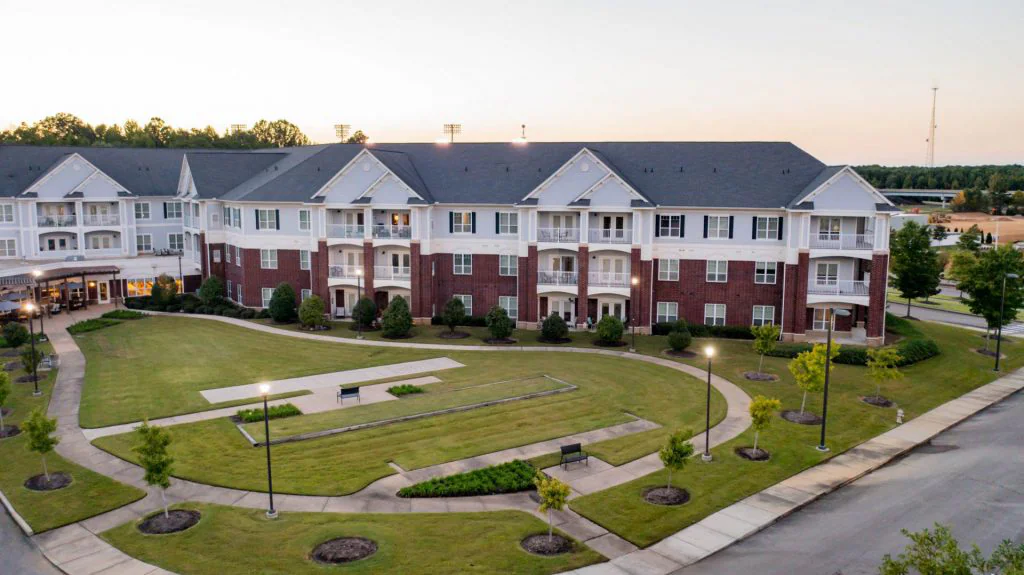 Heritage at Irene Woods exterior aerial view