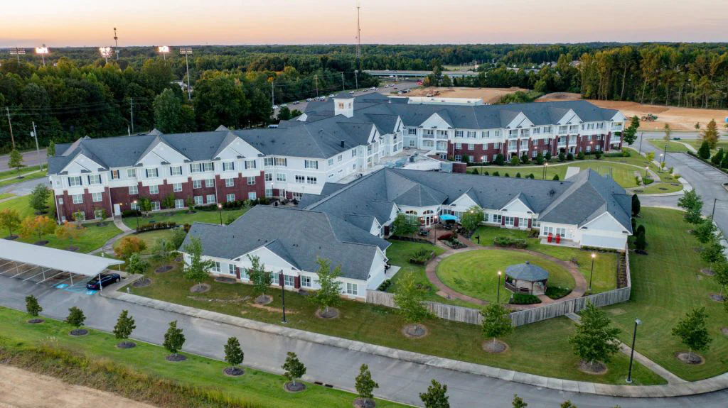 Heritage at Irene Woods exterior aerial view